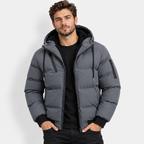 Men’s Hooded Fleece-Lined Padded Jacket