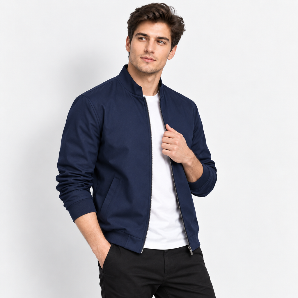 Men’s Business Casual Baseball Jacket