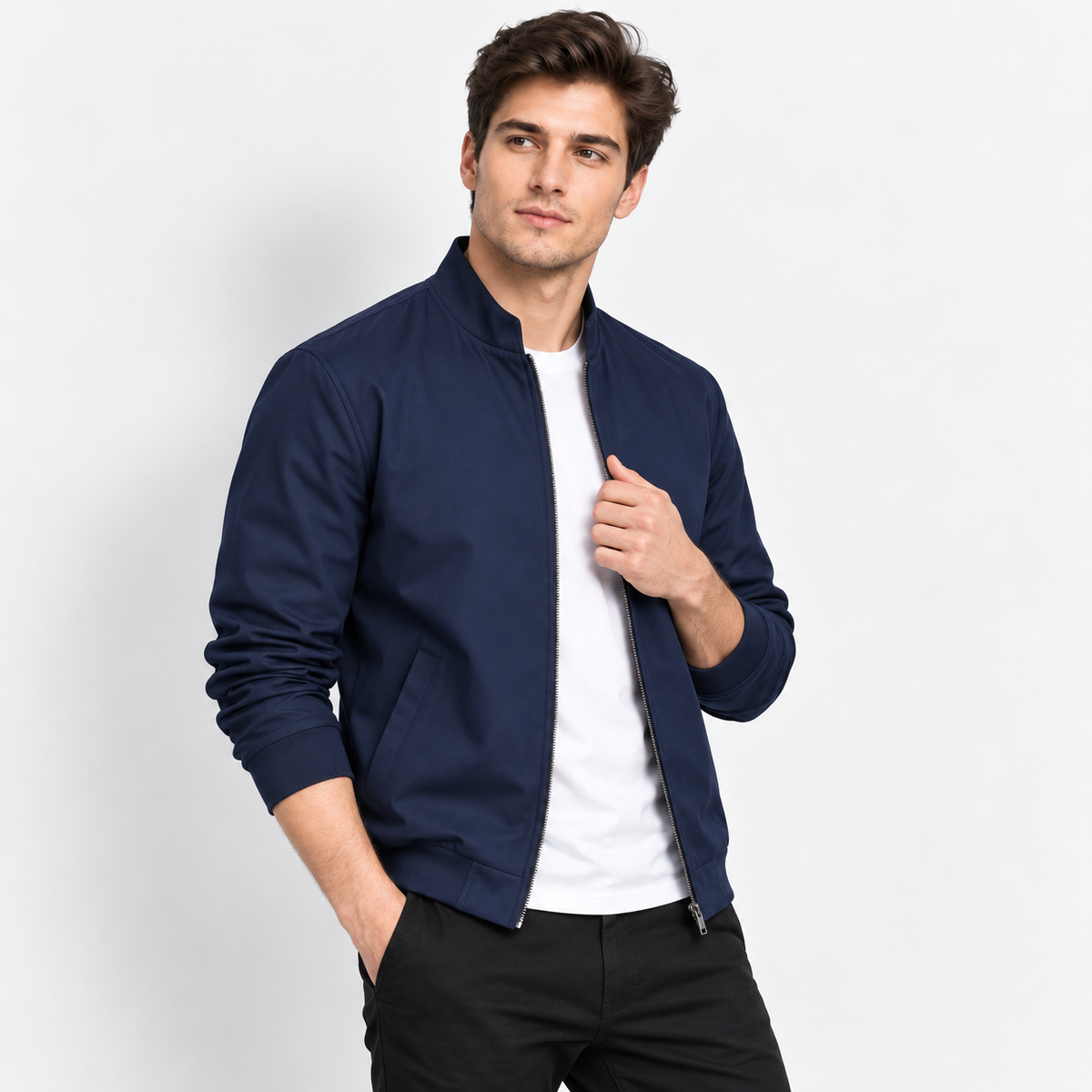 Men’s Business Casual Baseball Jacket