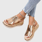 Veronica | Stijlvol espadrille sandalen dames plateau schoenen