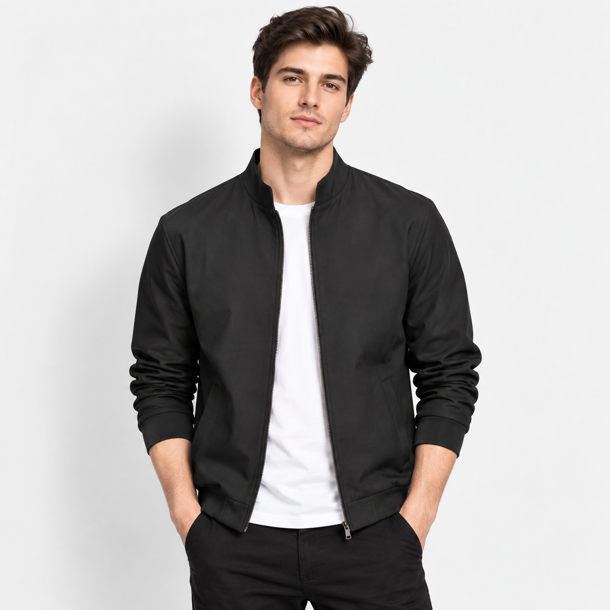 Men’s Business Casual Baseball Jacket