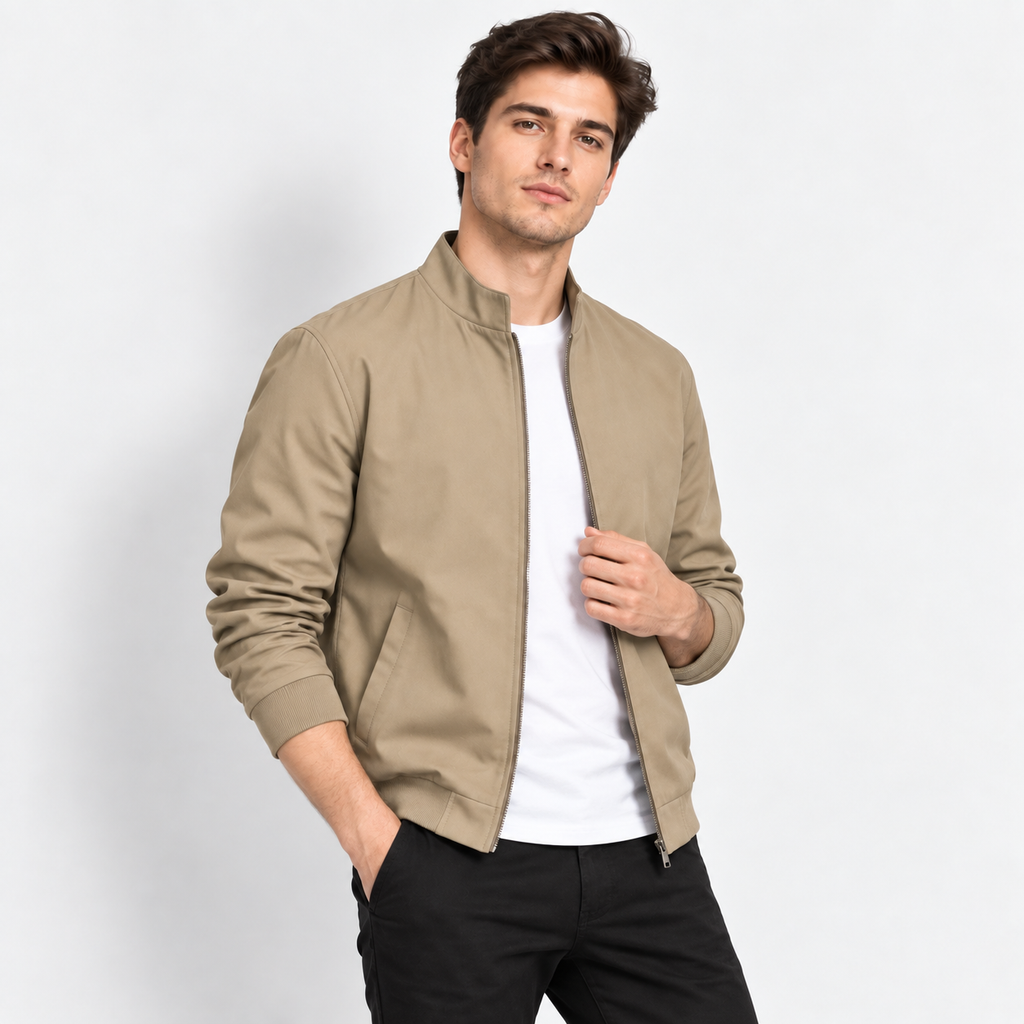 Men’s Business Casual Baseball Jacket