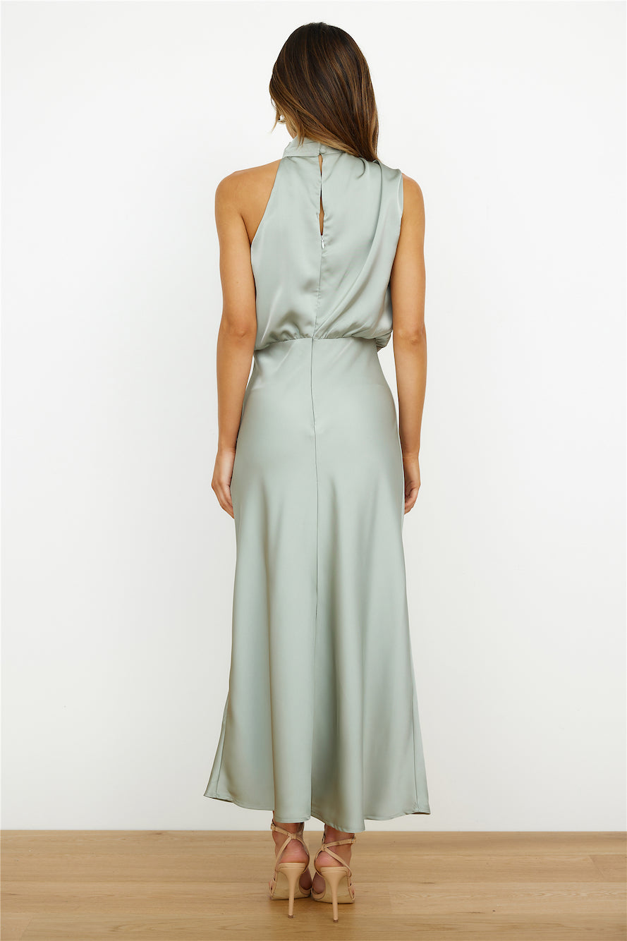 Yara | elegante midi jurk asymmetrische hals veelkleurig
