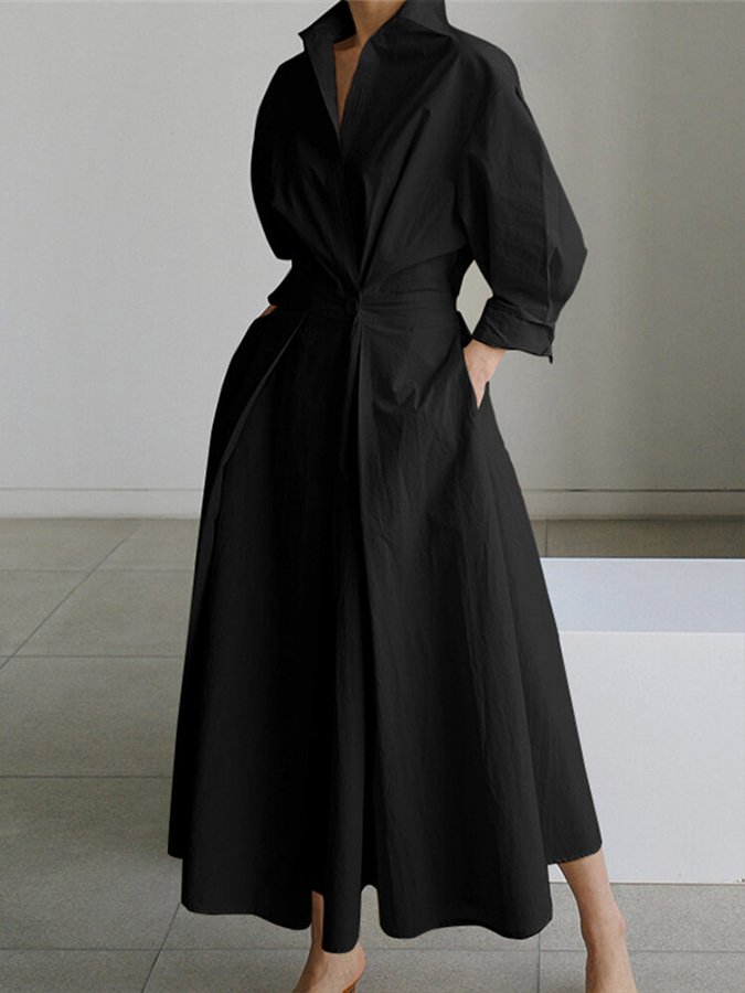 Eden | Elegante losse maxi jurk casual chic avond