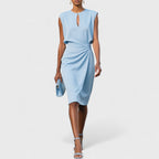 Kathy | Elegant getailleerde jurk bruiloft chic