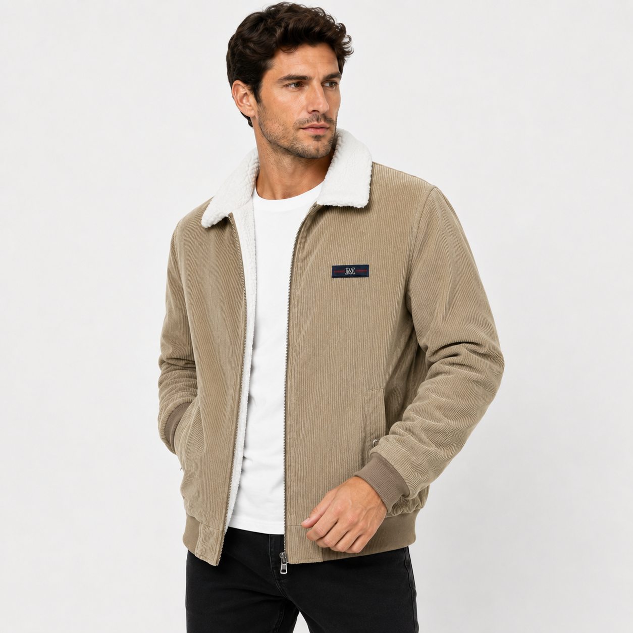 Men's Corduroy Jacket with Warm Fleece Lining – Comfortable & Timeless