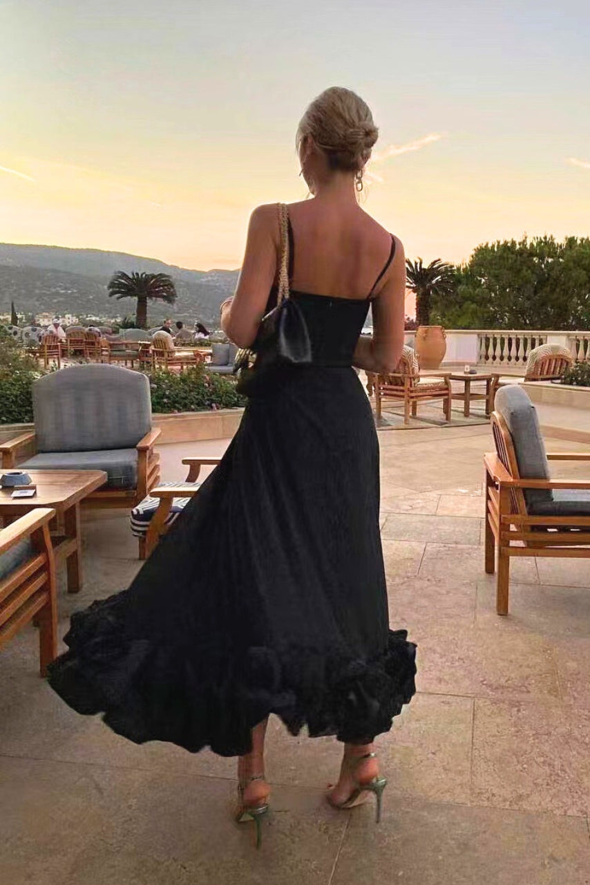 Dahlia | Vloeiende maxi jurk elegant casual bruiloft