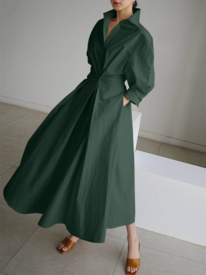 Eden | Elegante losse maxi jurk casual chic avond