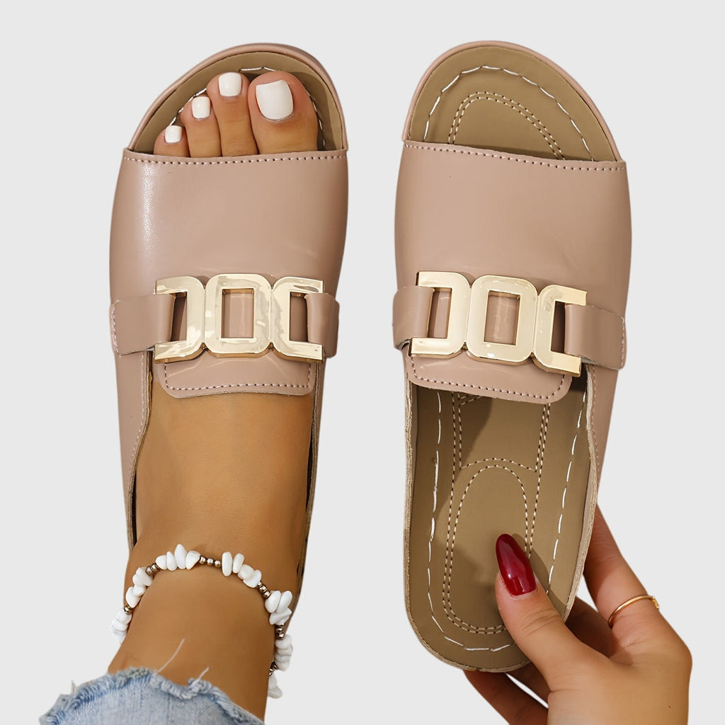 Kathryn | Elegant platte sandalen dames instap zomerschoenen