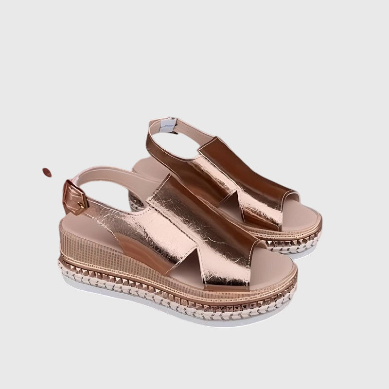 Veronica | Stijlvol espadrille sandalen dames plateau schoenen