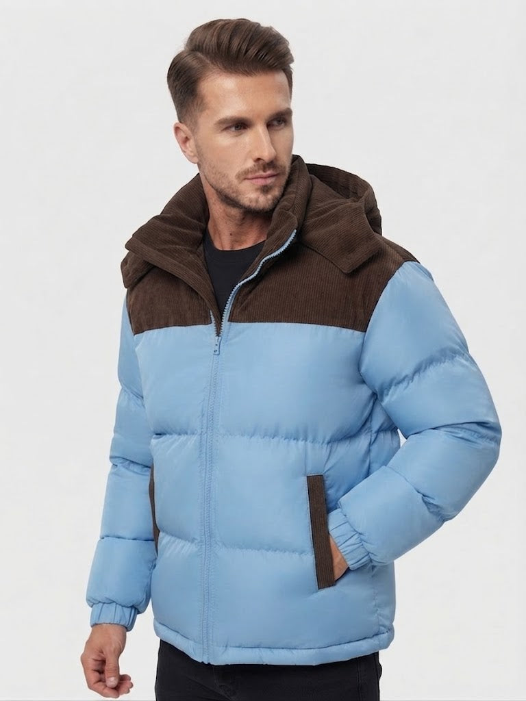 Men’s Warm Hooded Winter Jacket – Thickened Windproof Casual Outerwear
