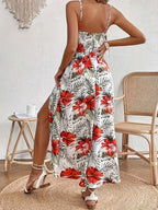 Colette | Bloemen midi jurk zomers elegant casual