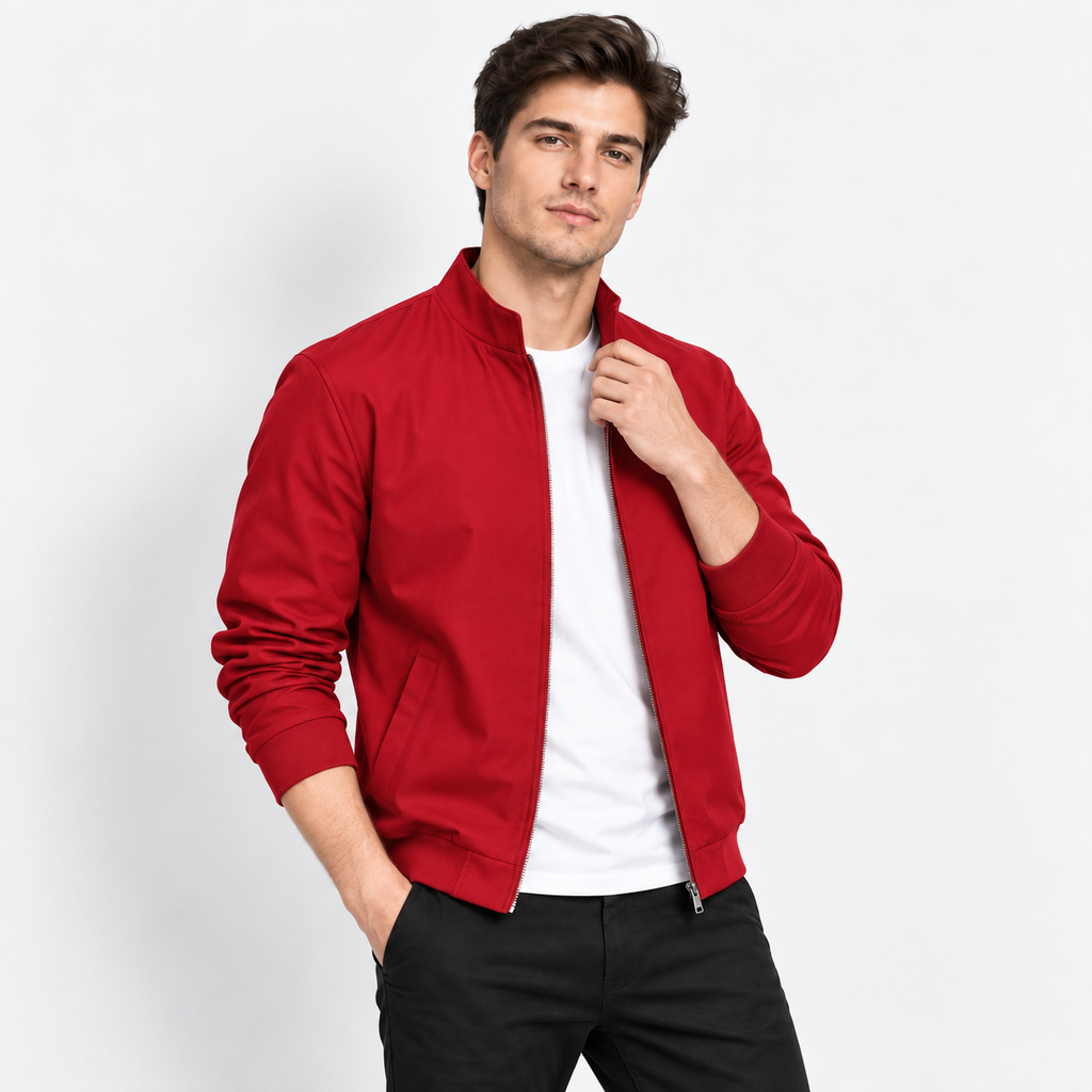 Men’s Business Casual Baseball Jacket
