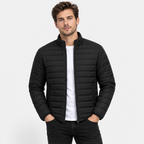 Men’s Lightweight Stand Collar Knitted Jacket