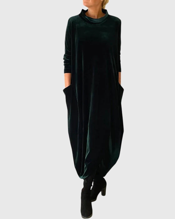 Eva | zachte losse midi jurk comfortabel