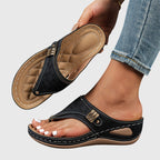Livia | Stijlvol comfort sandalen dames instappers zomer