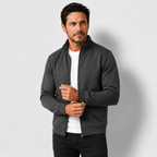 Men's Full-Zip Stand Collar Sweatshirt