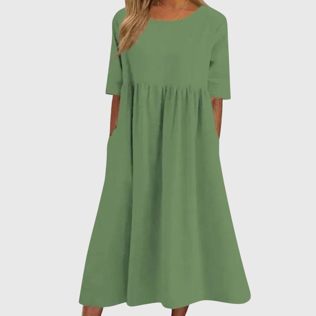 Haisley | relaxed simpel midi jurk casual