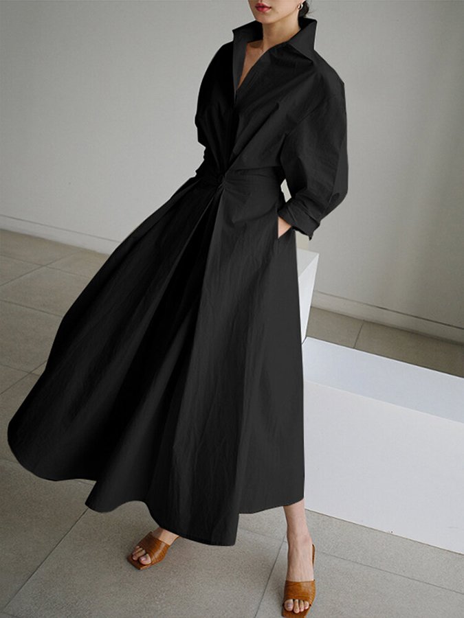 Eden | Elegante losse maxi jurk casual chic avond