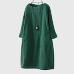 Grace | zachte losvallende midi jurk casual