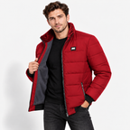 Men’s Velvet-Lined Padded Jacket – Warm Casual Autumn & Winter Coat