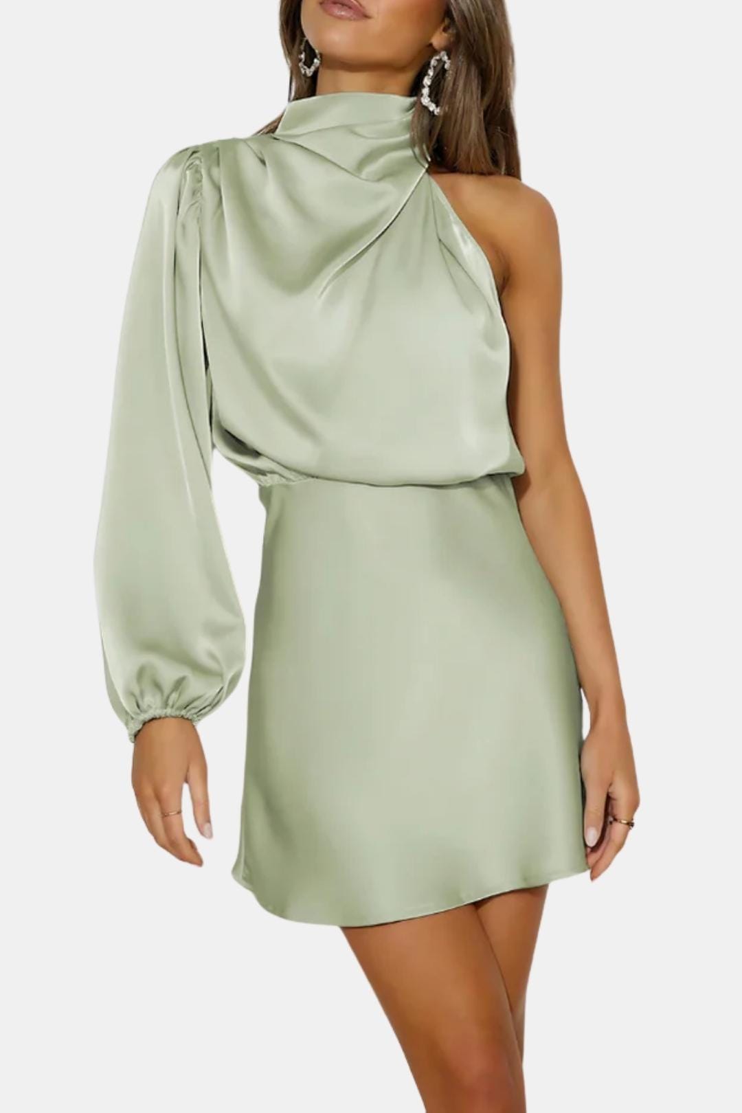 Adalee | Elegante mini-jurk met één schouder, feestelijke outfit