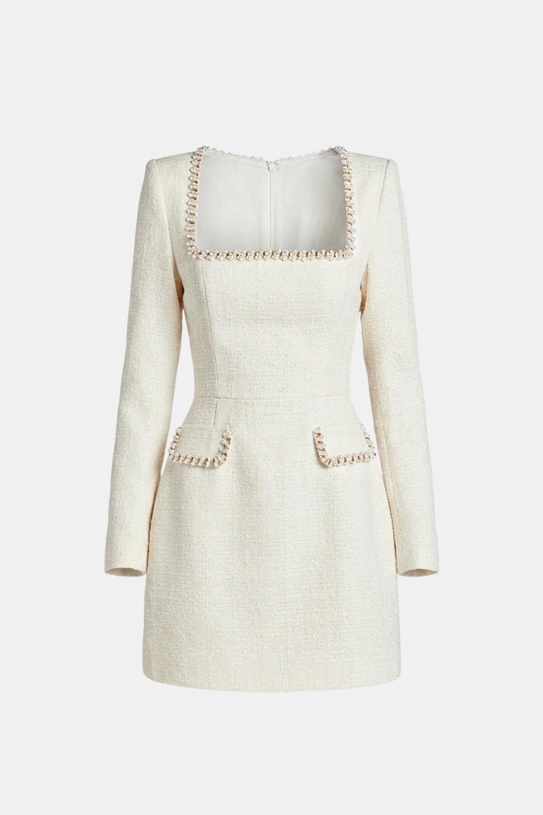 Aila | Chique Mini-Tweedjurk, Stijlvolle Look