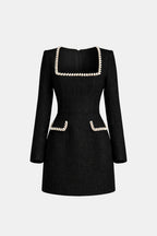 Aila | Chique Mini-Tweedjurk, Stijlvolle Look