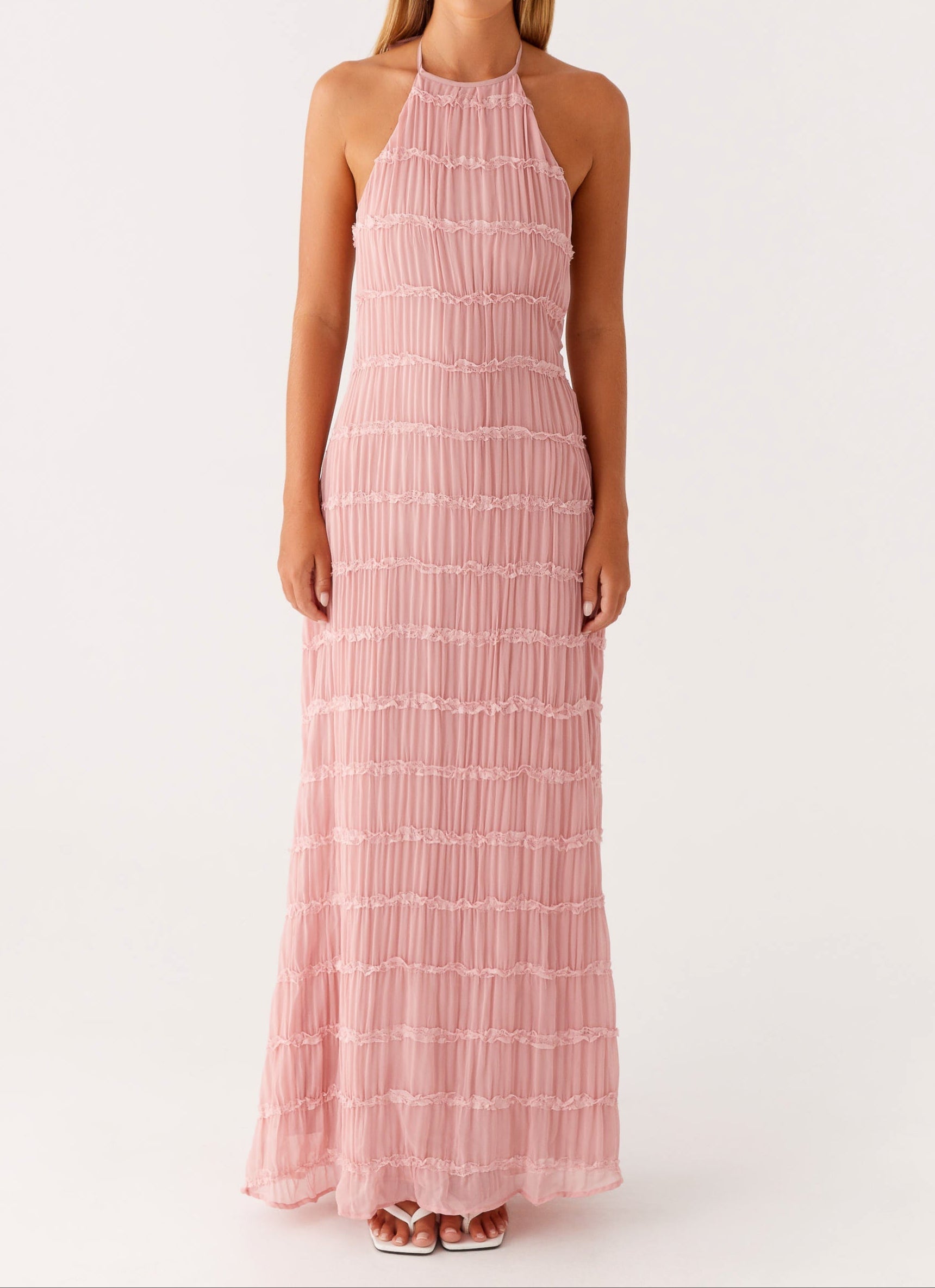 Jolene | Elegante halter maxi jurk zomers bruiloft