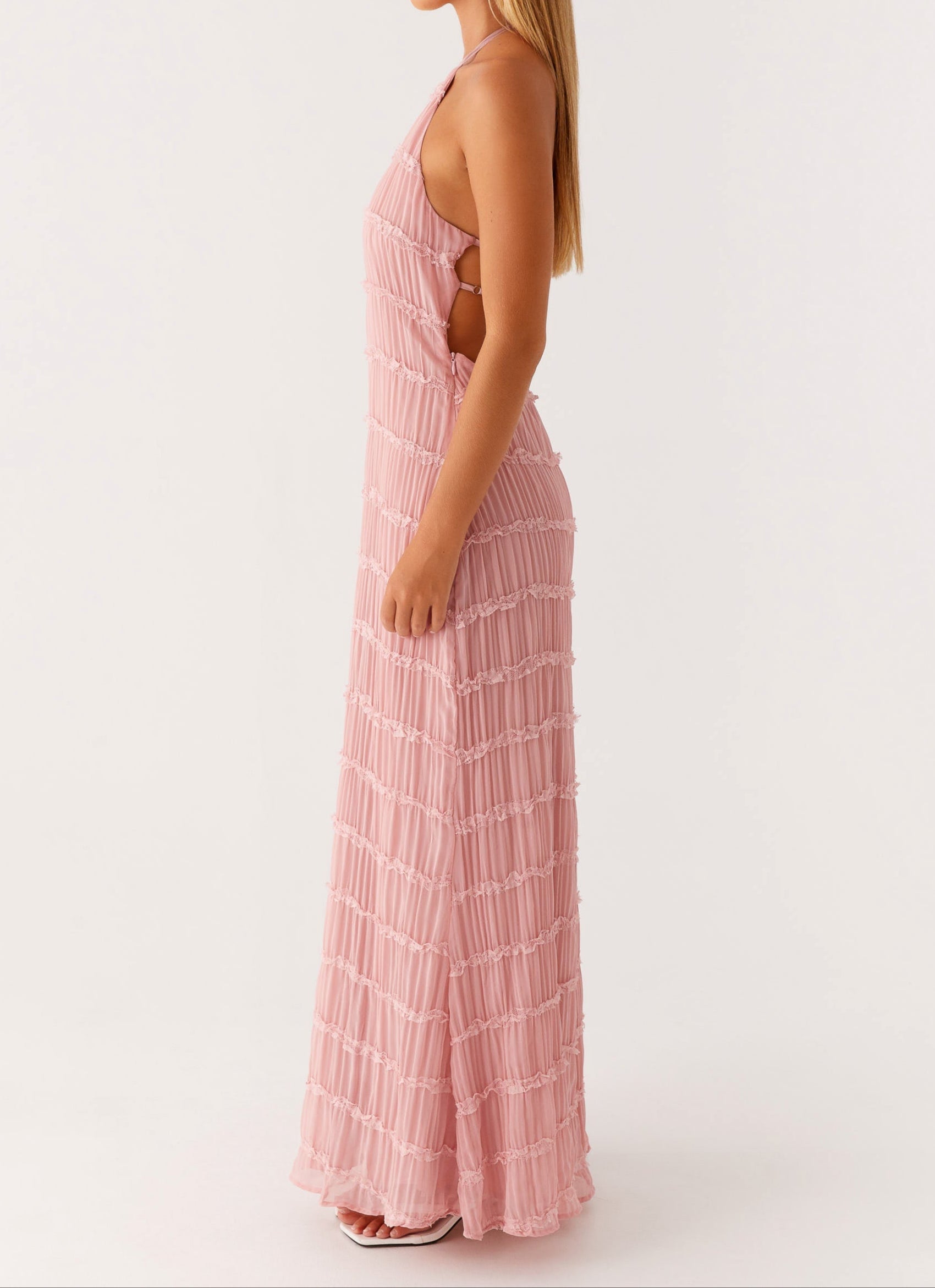 Jolene | Elegante halter maxi jurk zomers bruiloft