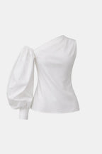 Avelina | Chic one shoulder blouse dames top elegant