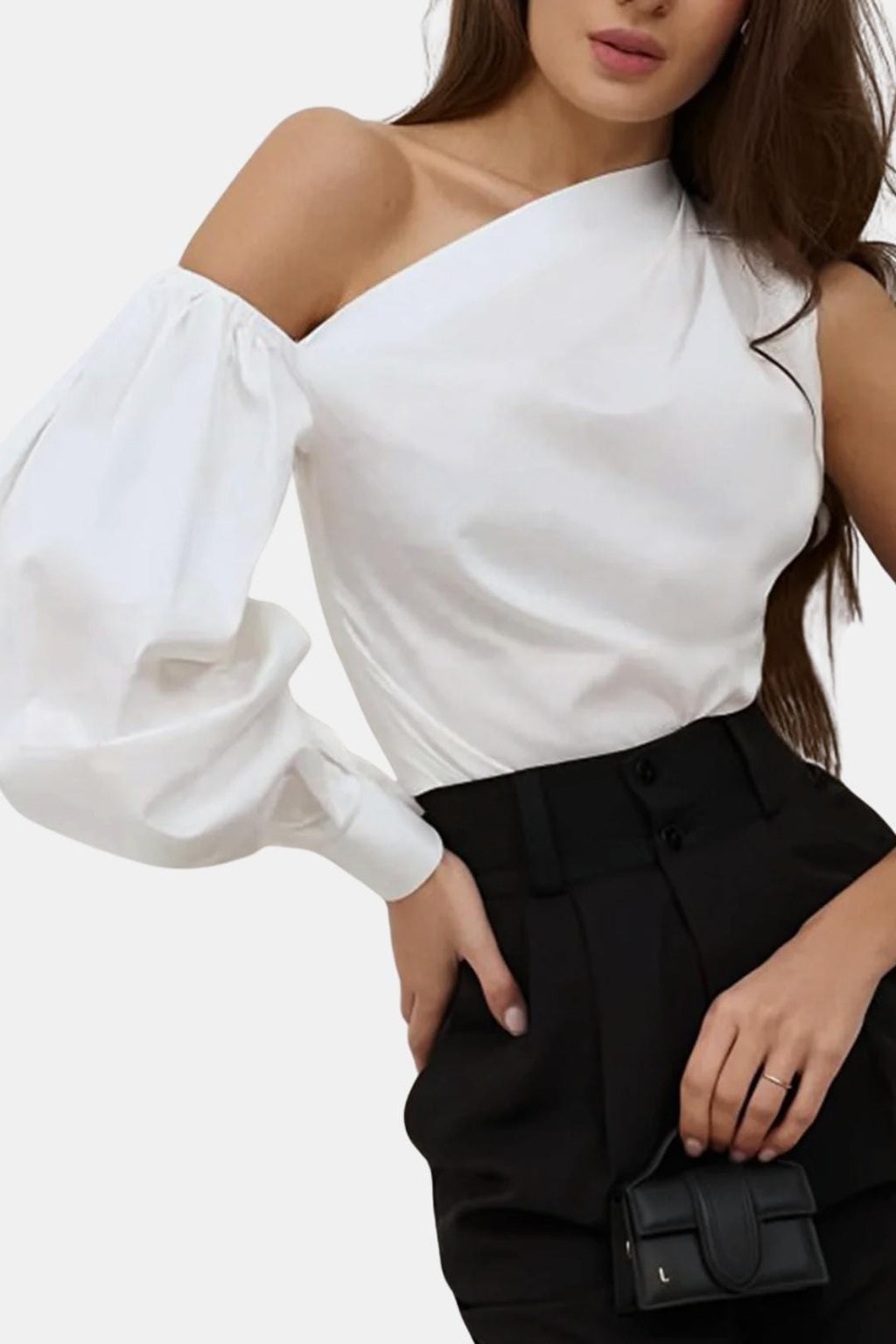 Avelina | Chic one shoulder blouse dames top elegant