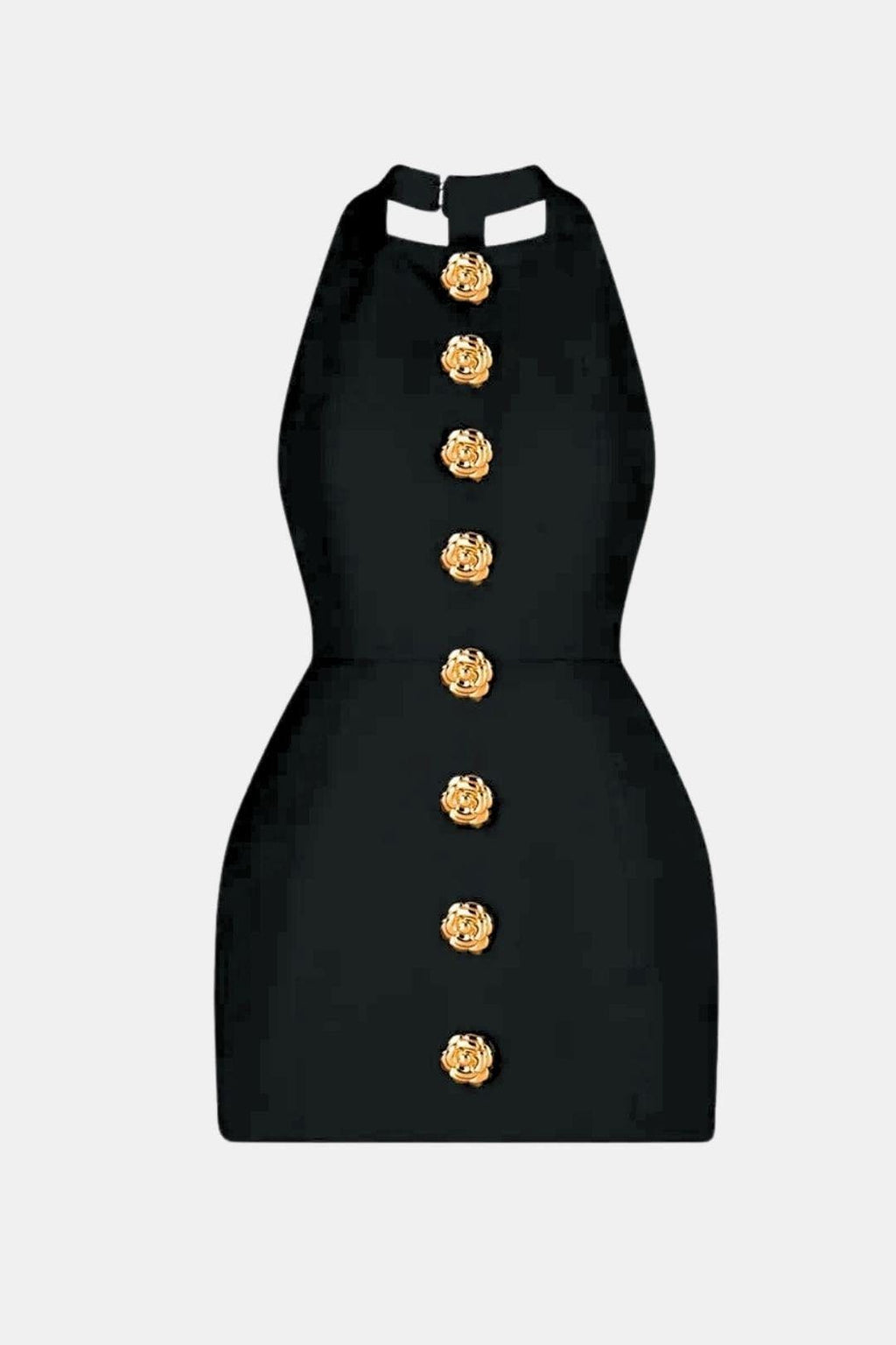 Becci | Elegant Mini Open Rug Dress Feest Outfit