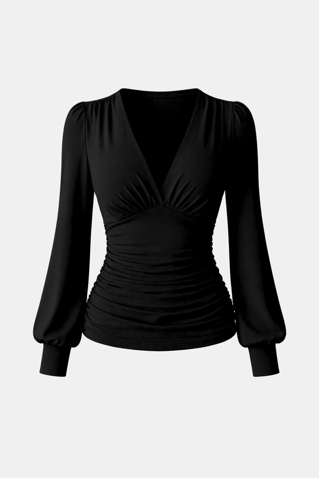 Betsy | Chic blouse dames top geplooid getailleerd