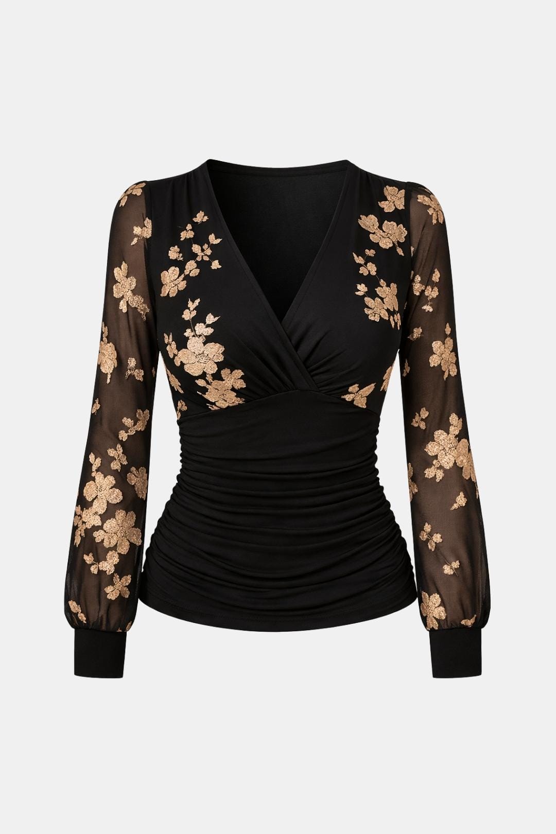 Betsy | Chic blouse dames top geplooid getailleerd