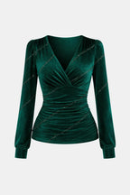 Betsy | Chic blouse dames top geplooid getailleerd