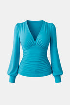Betsy | Chic blouse dames top geplooid getailleerd