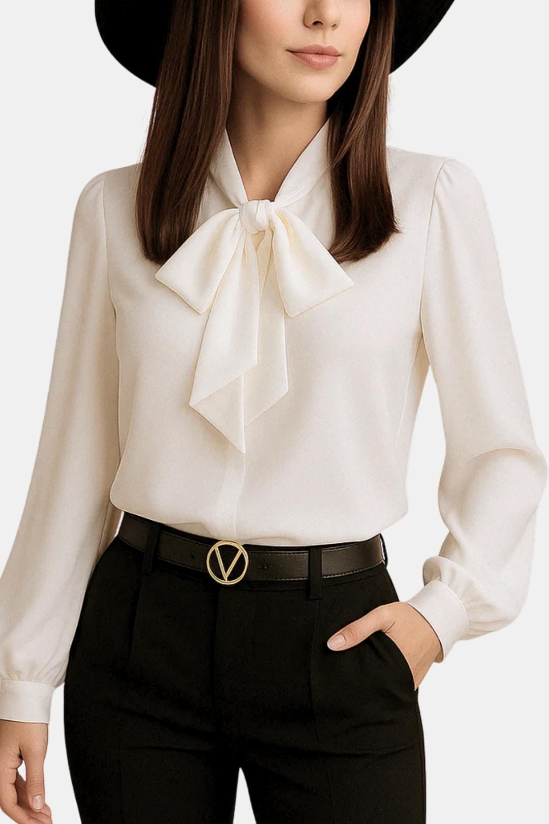 Brynleigh | Elegant blouse dames top strik klassiek