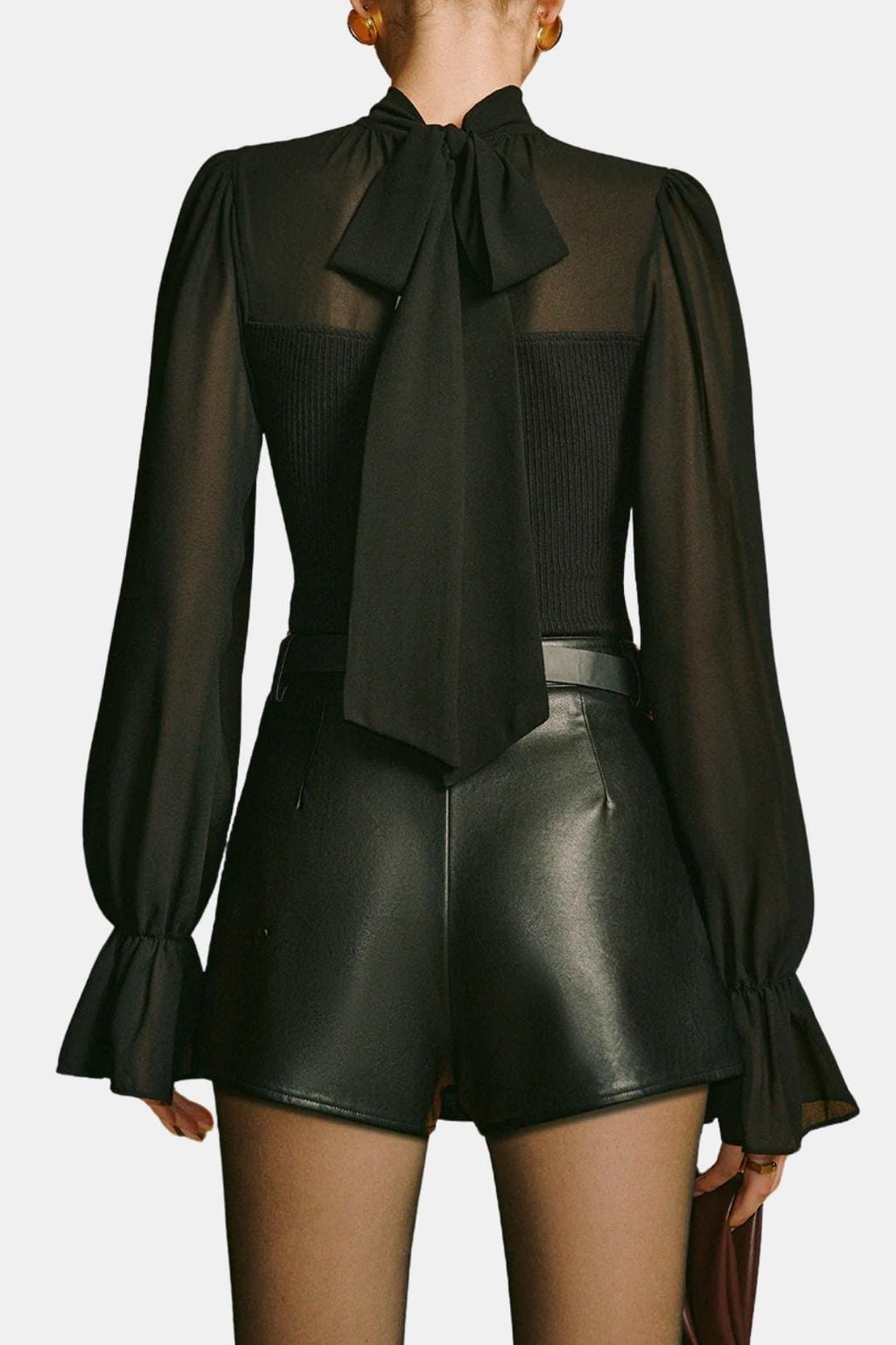 Calina | Chic Col Blouse Dames Top Elegant