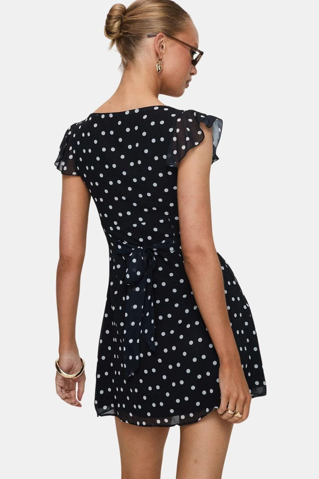 Camille | Luchtige Mini-Jurk Met Stippen in Casual stijl