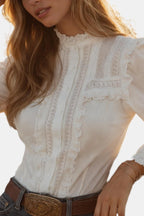 Dalia | Zacht Blouse Dames Top Romantisch