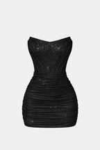 Eunice | Sexy Minicorsetjurk met Glitters Voor een Feestelijke Look
