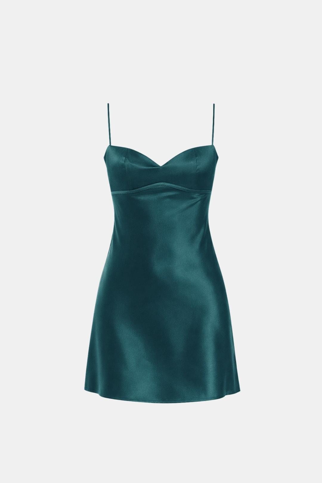 Eveline | Elegante Mini-Satijnen Jurk Met Opvallende Details