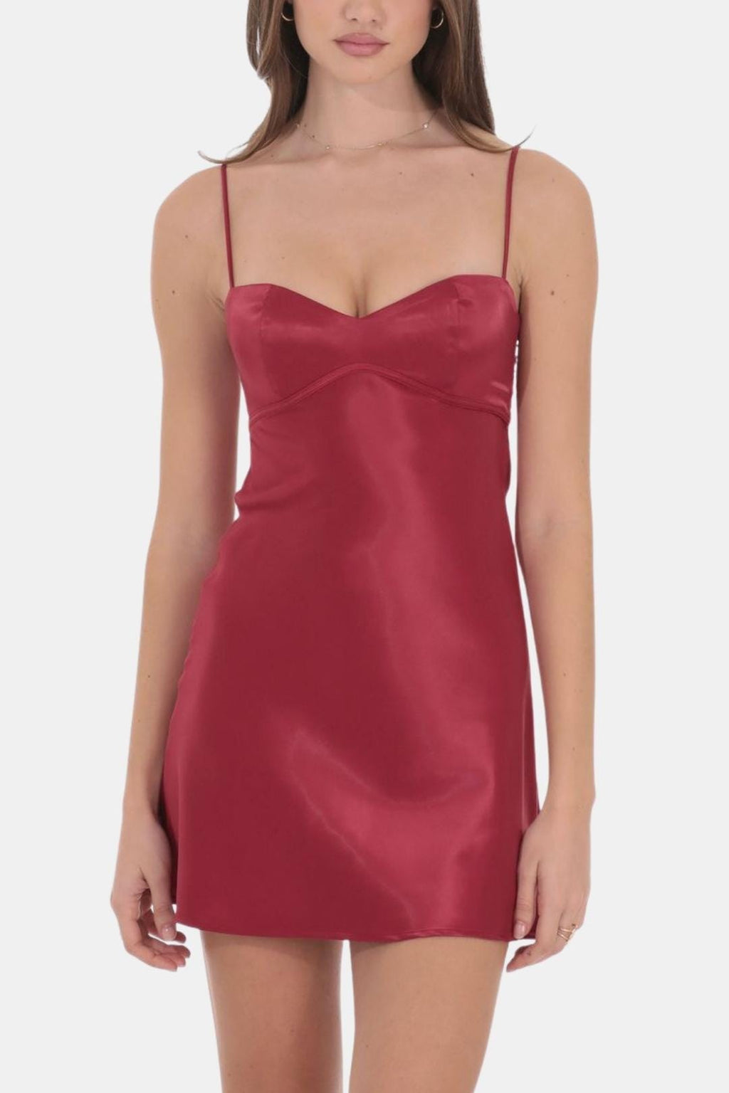 Eveline | Elegante Mini-Satijnen Jurk Met Opvallende Details