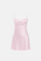 Eveline | Elegante Mini-Satijnen Jurk Met Opvallende Details