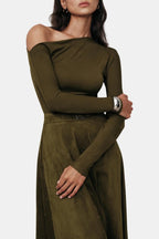 Filippa| Stijlvol One Shoulder Top dames minimalistisch