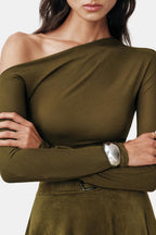 Filippa| Stijlvol One Shoulder Top dames minimalistisch
