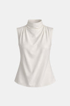 Freida | Chic Mouwloze Top Dames Col Minimalistisch