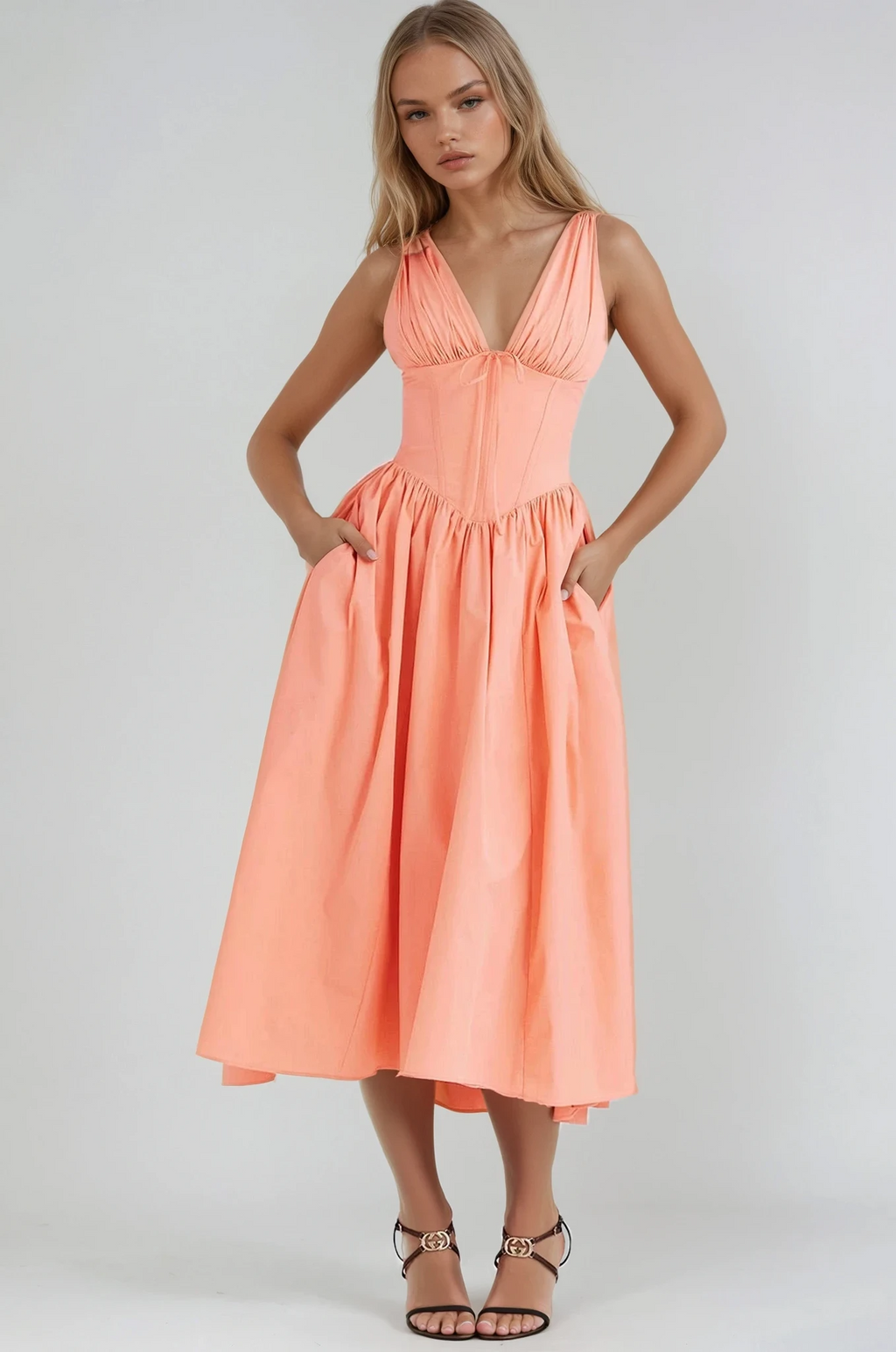 Edith | Luchtige bloemen zomerjurk elegant casual