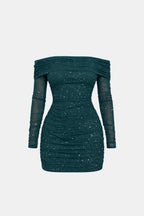 Ilene | Elegante Mini-Glitterjurk Voor Een Avondje Uit